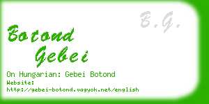 botond gebei business card